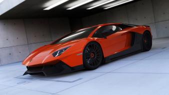 Cars lamborghini tuning aventador orange wallpaper