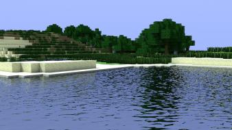 Forest dirt minecraft cinema 4d tapeta game wallpaper