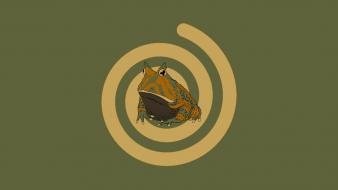 Minimalistic funny hypnotoad wallpaper