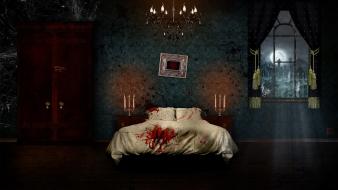 Moon scary bathroom story wolfman thriller smooth wallpaper