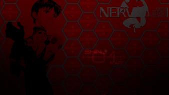 Neon genesis evangelion nerv ikari shinji wallpaper