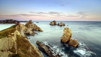 Ocean landscapes nature beach rocks wallpaper
