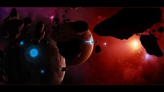 Outer space fantasy art wallpaper