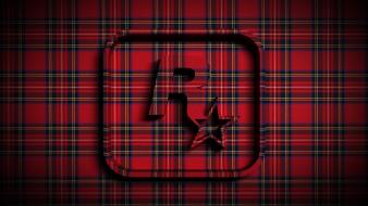 Rockstar games logos tartan wallpaper
