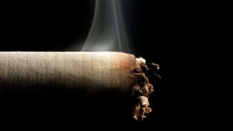 Smoke cigarettes black background still life wallpaper
