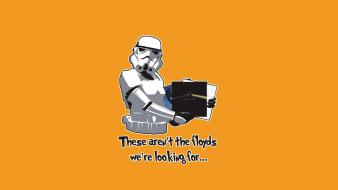 Star wars minimalistic pink floyd stormtroopers funny wallpaper