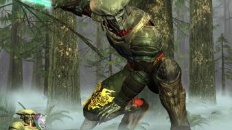 Trees forest artwork 3d yoshimitsu wallpaper