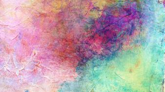 Yellow pink purple paint peach background wallpaper