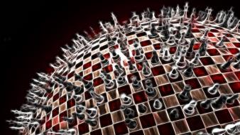 Abstract chess wallpaper