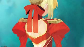 Blondes saber fate/extra extra fate series wallpaper