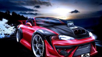Cars design tuning 3d mitsubishi eclipse wallpaper