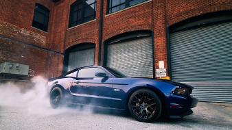 Cars ford muscle mustang burnout wallpaper