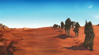 Desert camels music bands album covers wallpaper