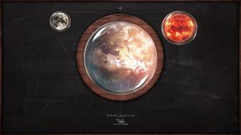 Family moon earth digital art objects 3d misc