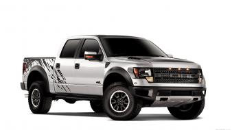 Ford f-150 svt raptor pickup white background wallpaper
