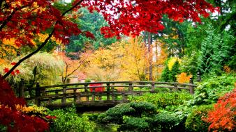 Garden bridges wallpaper