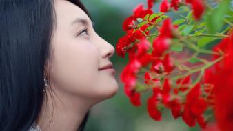 In nature black hair choi ji hyang wallpaper