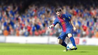 Lionel messi fc barcelona fifa game 13 wallpaper
