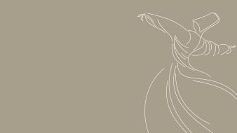 Minimalistic dervish rumi sufism wallpaper