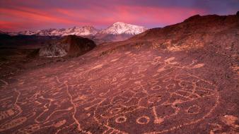 Mountains landscapes rock patterns scenic wallpaper