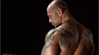 Tattoos men muscles strong bad bald head sweat wallpaper