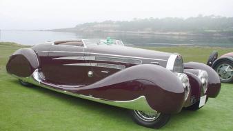Vehicles side view exotic french oldie auto wallpaper