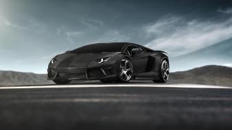 Black lamborghini aventador diamond mansory carbonado wallpaper