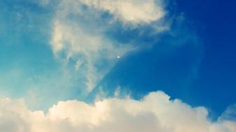 Clouds moon skyscapes wallpaper
