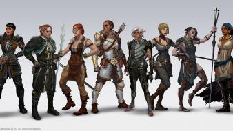 Dragon age characters 2 morrigan anders flemeth aveline wallpaper