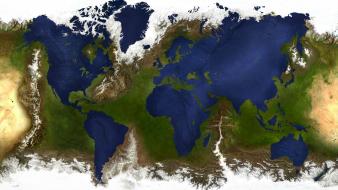 Funny world map reversed wallpaper