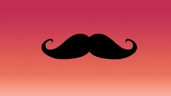 Gradient mustache wallpaper