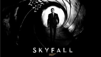 James bond grayscale daniel craig skyfall wallpaper