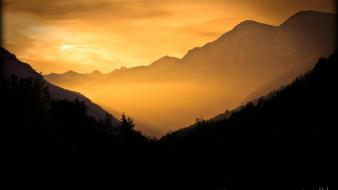 Orange italy morning skyscapes wallpaper