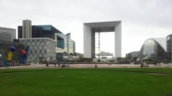 Paris cityscapes france grande arche la defense wallpaper