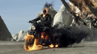 Skulls ghost rider motorbikes wallpaper
