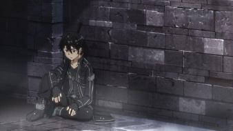 Swords sword art online kirigaya kazuto kirito wallpaper