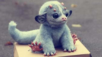 Tails monsters gray toys (children) furry wallpaper