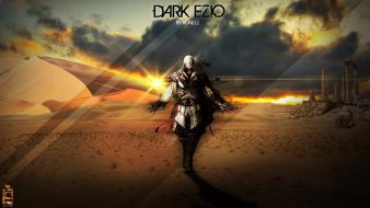 Assassins creed desert ezio artwork speedart wallpaper