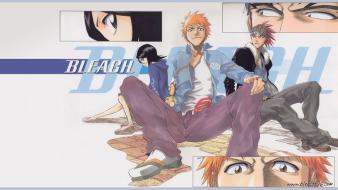Bleach kurosaki ichigo kuchiki rukia abarai renji wallpaper