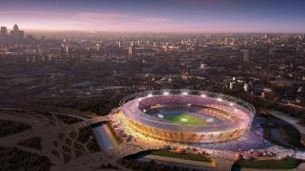 Buildings digital art artwork stadium olympics 2012 wallpaper