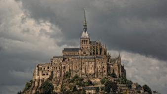 Cities le mont-saint-michel way of st. james wallpaper