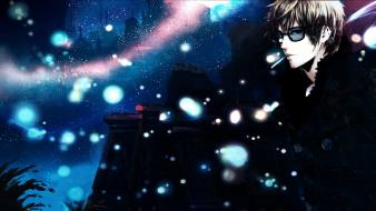 Durarara!! relaxing heiwajima shizuo cigarettes skyscapes coat wallpaper