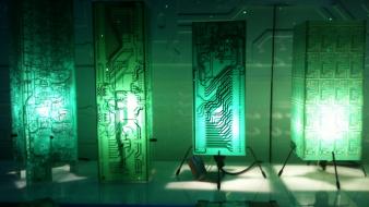 Electronics circuit board wallpaper