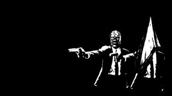 Guns suit pulp fiction nemesis pyramid head wallpaper