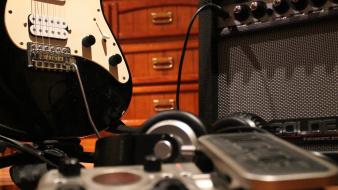 Headphones guitars music bands band effects amplifiers amplifier wallpaper