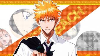 Ichigo inoue orihime kuchiki rukia ishida uryuu wallpaper