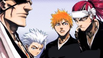 Ichigo zaraki kenpachi hitsugaya toshiro abarai renji wallpaper