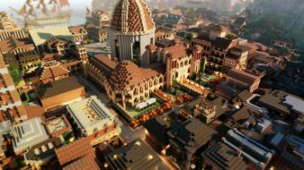 Minecraft game of thrones westeros lannisport wallpaper