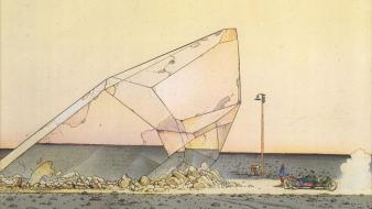 Minerals traditional art moebius diamond french artist wallpaper
