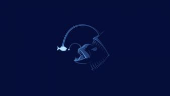 Minimalistic fish wallpaper